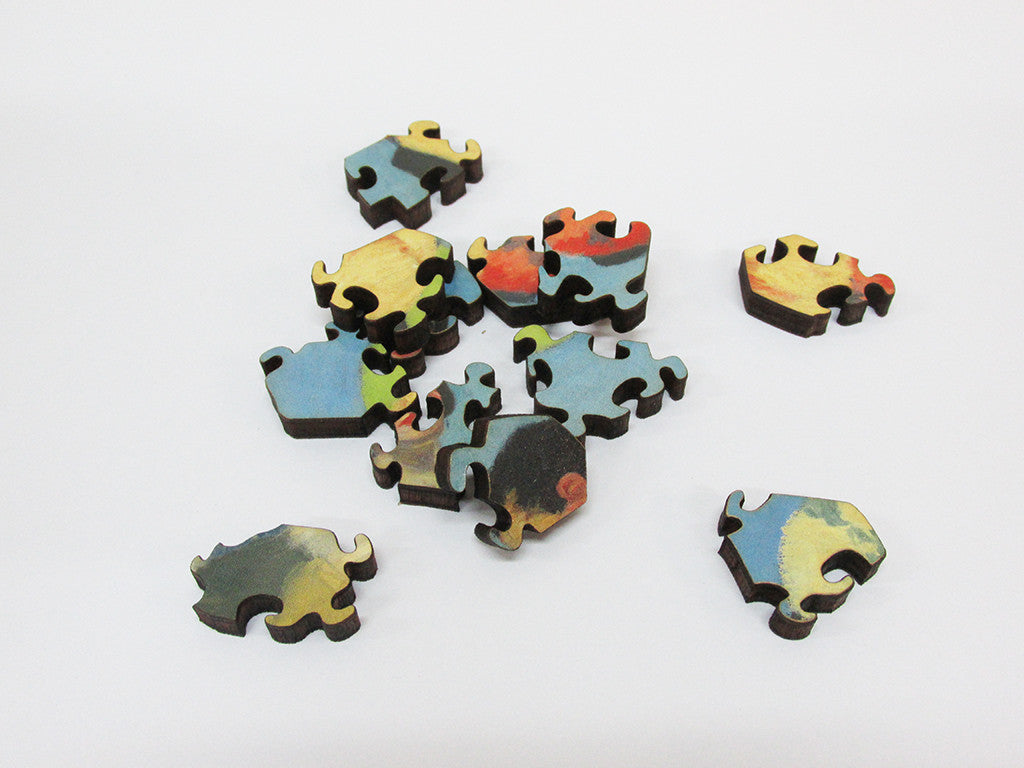 Artifact Puzzles - Edward Hopper Soir Bleu Wooden Jigsaw Puzzle