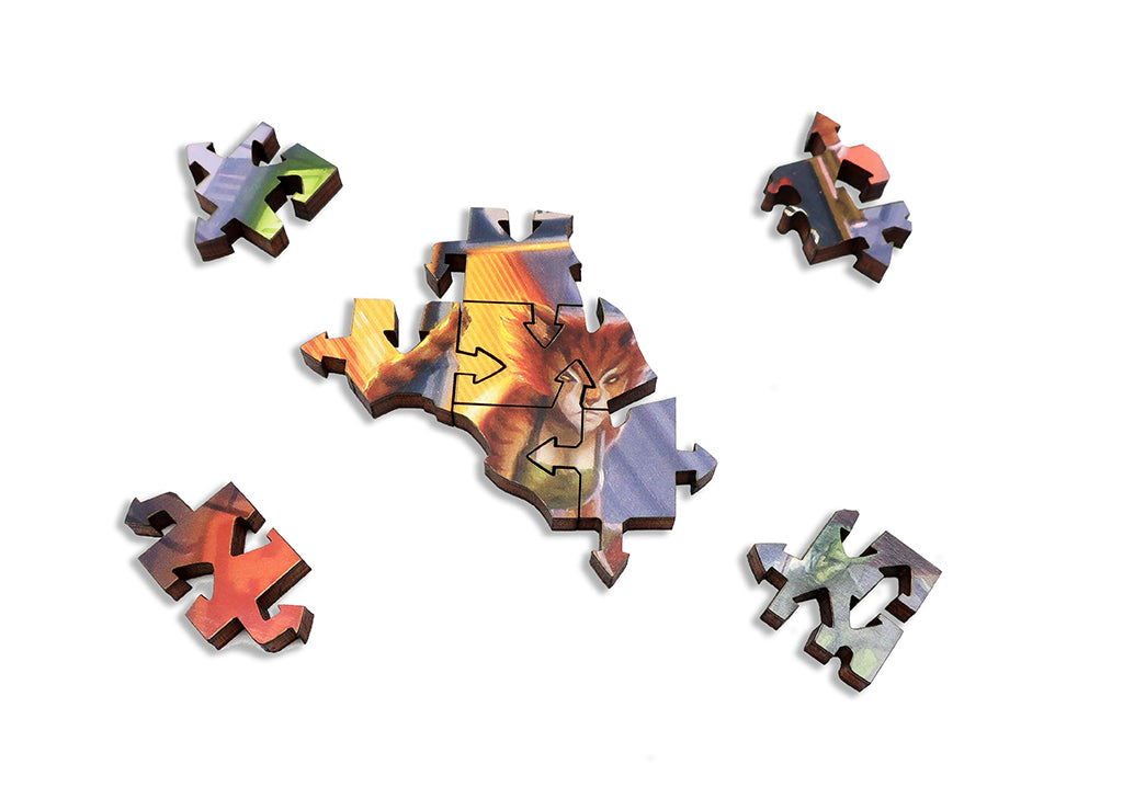 Artifact Puzzles - Dan Dos Santos Stalking The Unicorn Wooden Jigsaw Puzzle