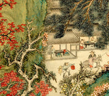 Artifact Puzzles - Tanomura Chokunyu White Clouds And Crimson Trees Wooden Jigsaw Puzzle