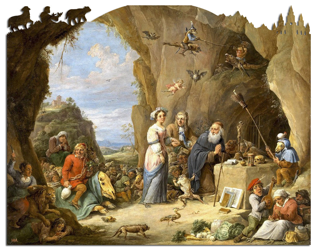 Artifact Puzzles - David Teniers Temptation Of St. Anthony Wooden Jigsaw Puzzle