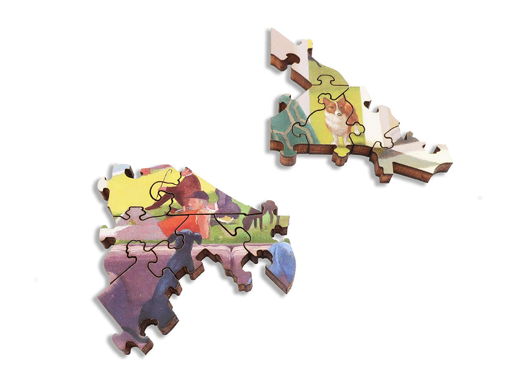 Artifact Puzzles - Kathryn Freeman The Sunday Paper Wooden Jigsaw Puzzle