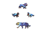 Artifact Puzzles - Iris Scott Tiger Fire Wooden Jigsaw Puzzle