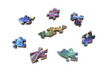 Artifact Puzzles - Iris Scott Tiger Fire Wooden Jigsaw Puzzle