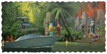 Artifact Puzzles - Eric Joyner Tiki Misadventure Wooden Jigsaw Puzzle