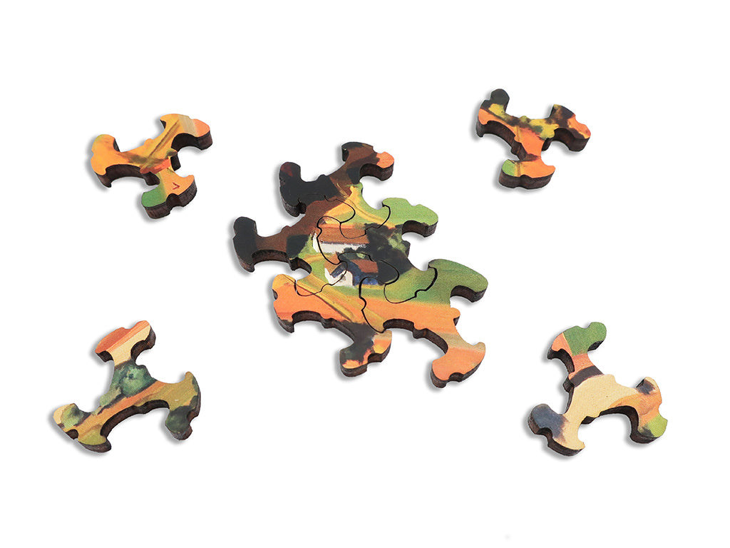 Ecru Puzzles - Ross Dickinson Valley Farms Wooden Jigsaw Puzzle