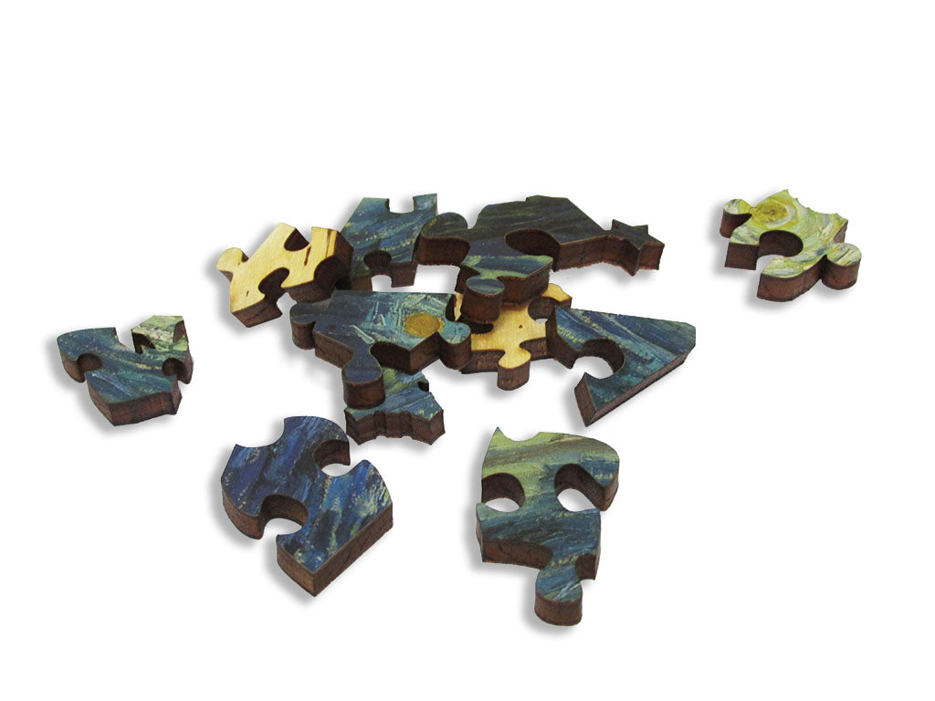 Van Gogh Starry Sky - Corgi Wooden Puzzle