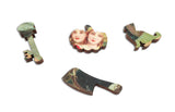Ecru Puzzles - Jennifer Carson Vintage Halloween Wooden Jigsaw Puzzle