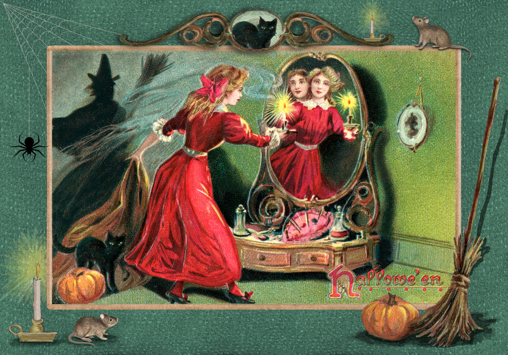 Ecru Puzzles - Jennifer Carson Vintage Halloween Wooden Jigsaw Puzzle