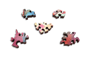 Artifact Puzzles - Justin Hillgrove Word Travels West Wooden Jigsaw