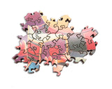Artifact Puzzles - Justin Hillgrove Word Travels West Wooden Jigsaw