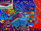 Artifact Puzzles - Yuri Gorbachev Two Cats Wooden Jigsaw Puzzle
