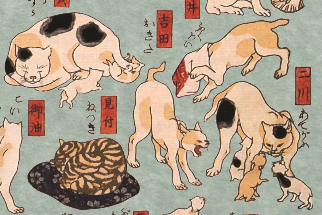 Artifact Puzzles - Kuniyoshi Cats Wooden Jigsaw Puzzle