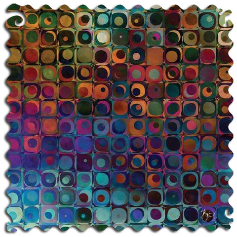 Artifact Puzzles - Dennis Brady Cercles Et Des Carres Wooden Jigsaw Puzzle