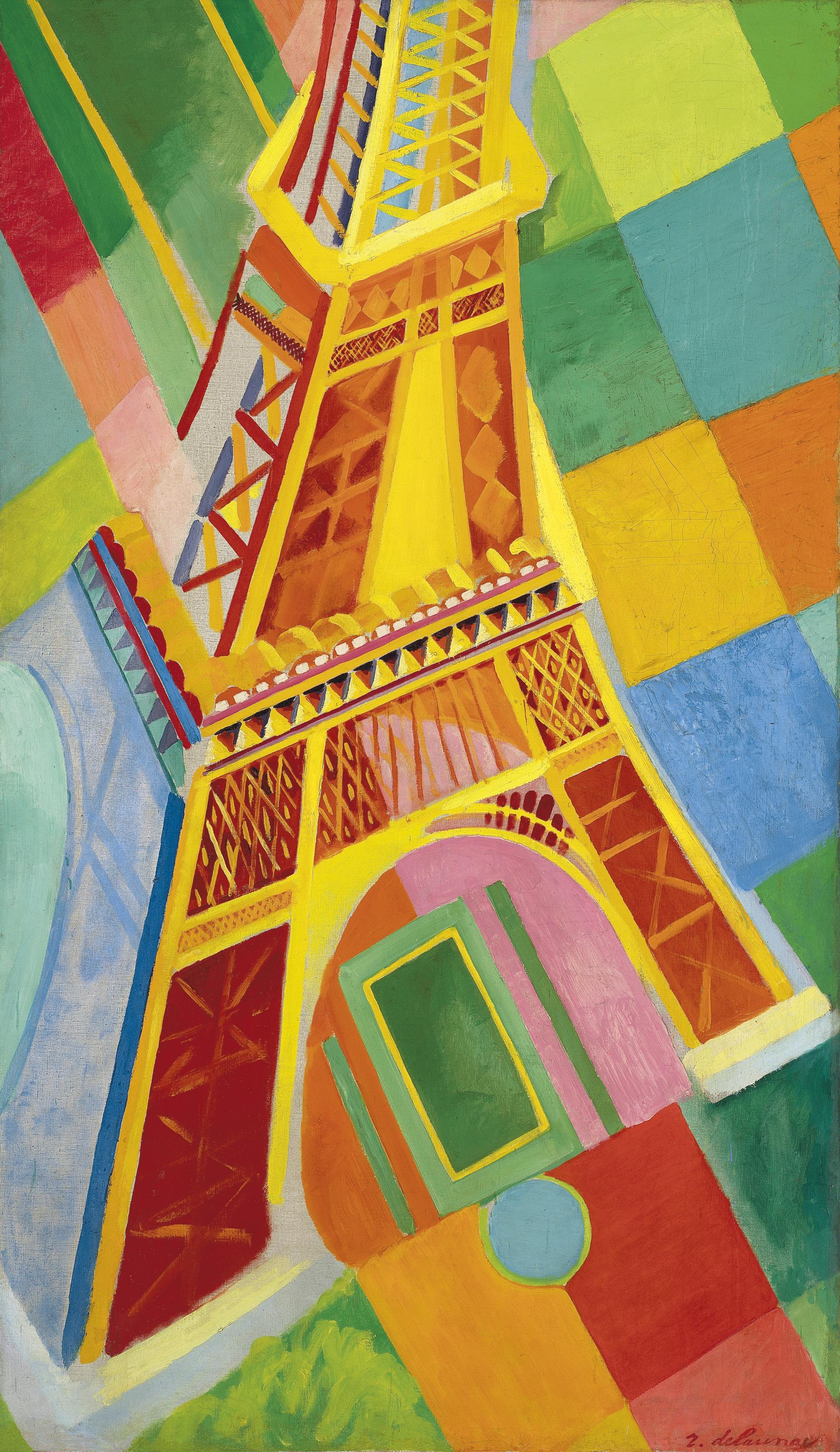 Ecru Puzzles - Robert Delaunay Eiffel Tower Wooden Jigsaw Puzzle