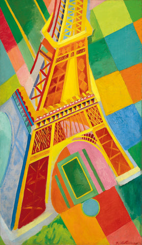 Ecru Puzzles - Robert Delaunay Eiffel Tower Wooden Jigsaw Puzzle
