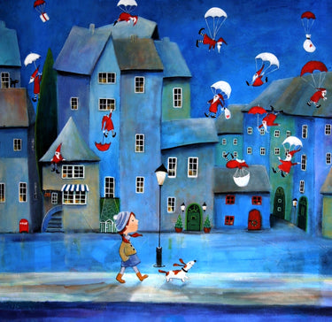 Artifact Puzzles - Iwona Lifsches Santa Claus Delivery Wooden Jigsaw Puzzle