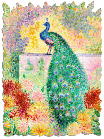 Ecru Puzzles - Jean Metzinger Peacock Wooden Jigsaw Puzzle