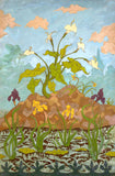 Artifact Puzzles - Paul Ranson Flowers Double-Sided Wooden Jigsaw Puzzle