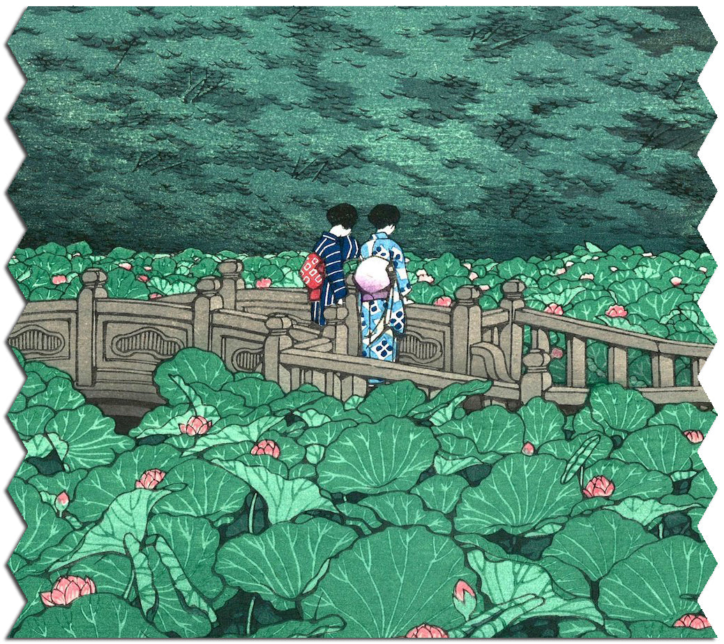 Ecru Puzzles - Kawase Hasui Shiba Benten Pond Wooden Jigsaw Puzzle